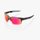 Occhiali Ciclismo 100% - Mod. SpeedCoupe Soft Tact Graphite - Purple Multilayer Mirror Lens